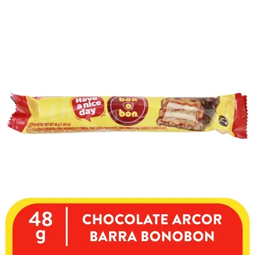 Chocolate arcor barra bonobon - 48 g