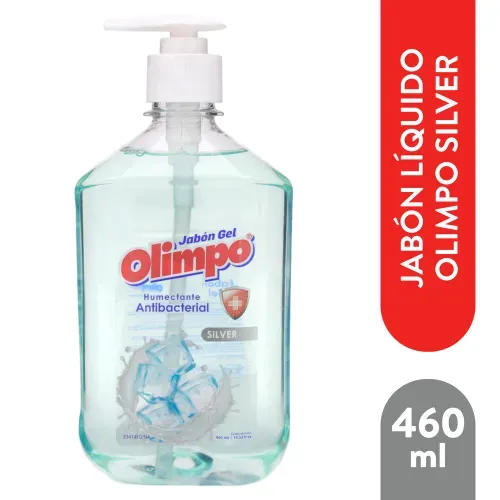 Jabón Olimpo Antibacterial Liquido Silver - 460 ml