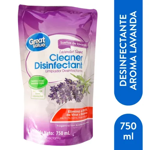 Great Value Desinfectante Lavanda 750 Ml