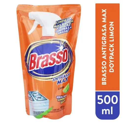 Brasso Ant Grasa Limon Doy Pack 500 ml