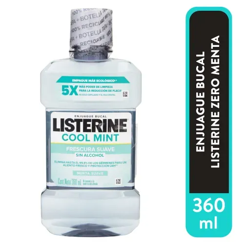 Enjuangue Bucal Listerine Coolmint Zero - 360 ml