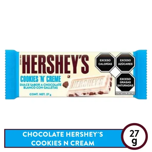Hersheys Barra Cookies N Cream 27gr