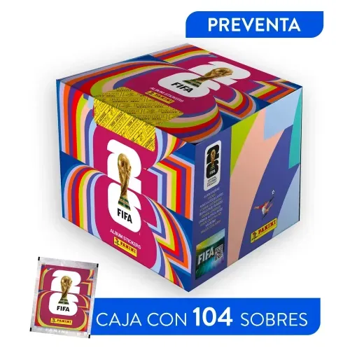 Caja Panini Mundial 2026 con 104 Sobres (Preventa - Entregas a partir del 15 de mayo 2026)
