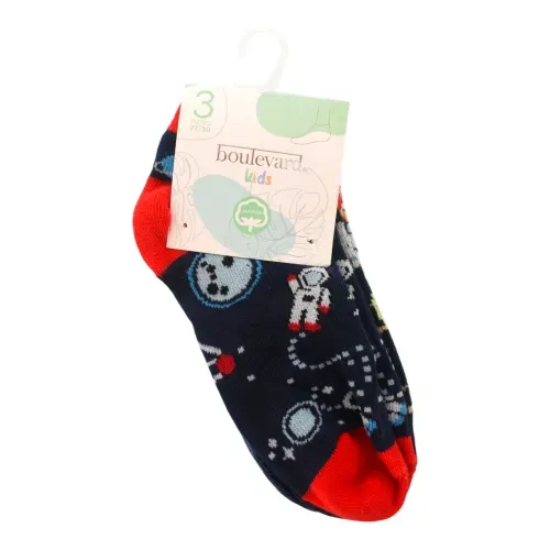 3 Pairs Pack Casual Crew Sock