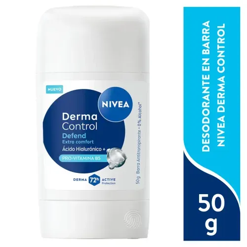 Desodorante Nivea Derma Control Defense en barra femenino - 50 g
