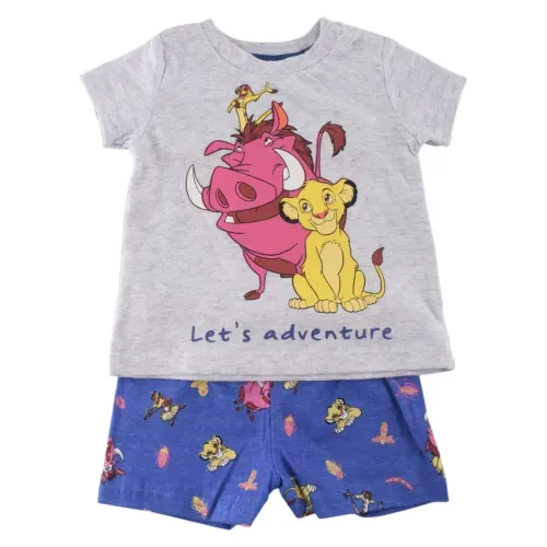 Pijama 2pc Short Lion King T6 36m