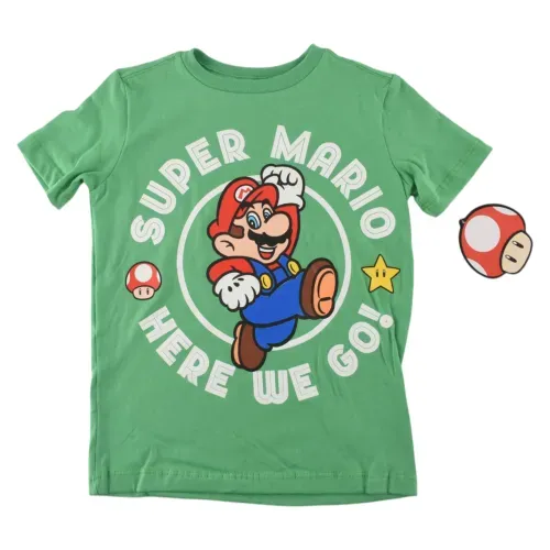 Camiseta para niño Nintendo con diseño temático de Super Mario