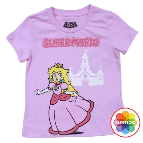 Tshirt Nina Nintendo Princesa Peach