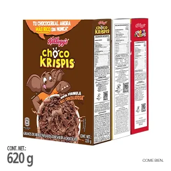 Cereales Kelloggs Choco Krispis Corn flakes Froot Loops 3 Pack - 620 g