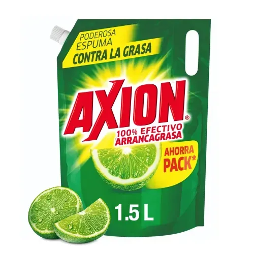Lavaplatos Axion Limón Líquido - 1.5 L