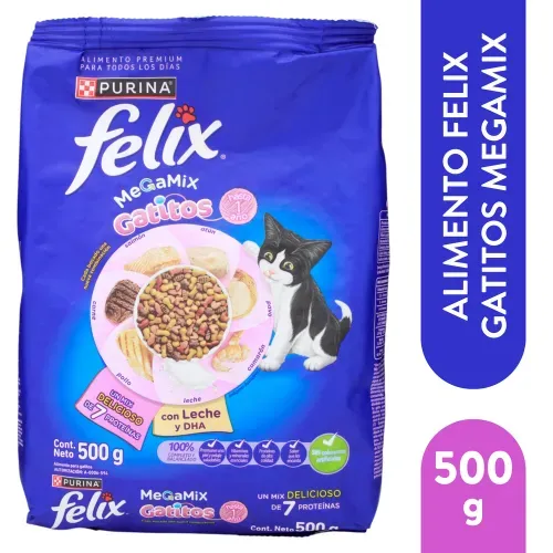 Alimento Felix Gatitos c Leche 500g