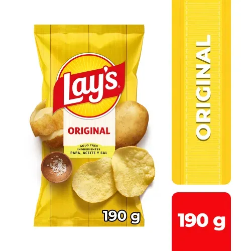 Snack Papas Fritas Lays Sal Original - 190 g