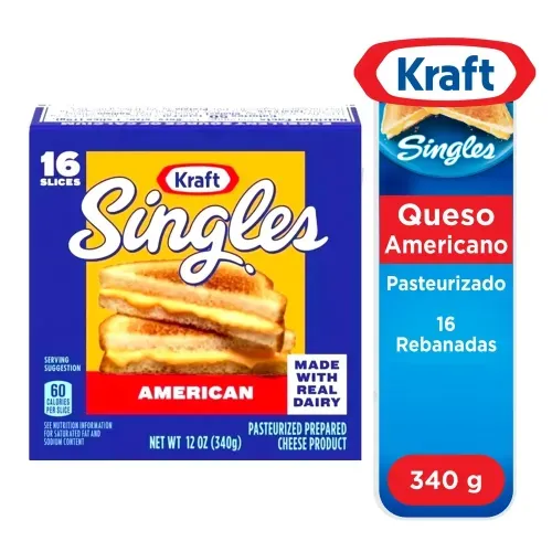 Queso Americano Kraft Rebanado - 340 g