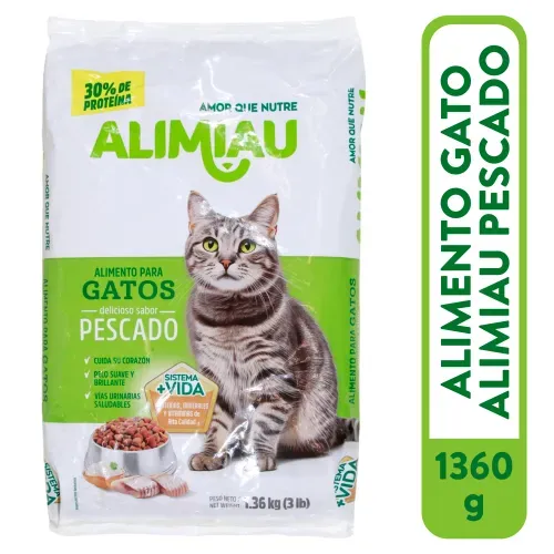 Alimento Gato Alimiau Pescado 1360g