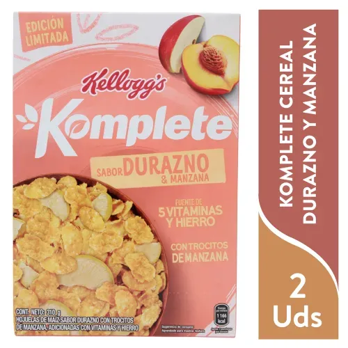 Cereal Komplete Durazno Manzana 310 g