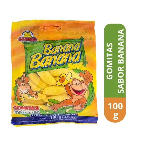 Gomitas Guandy Sabor Banana - 100 g