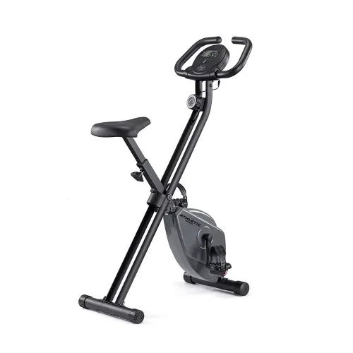 Bicicleta Estacionaria Manual Athletic Works, 8 niveles de resistencia y 6 funciones