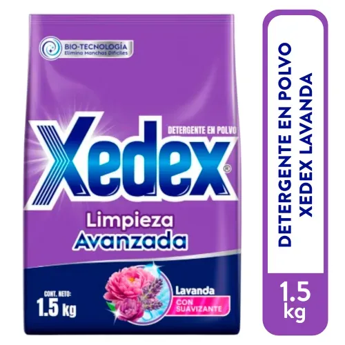 Detergente En Polvo Toque Suavizante Lavanda Xedex 1500g