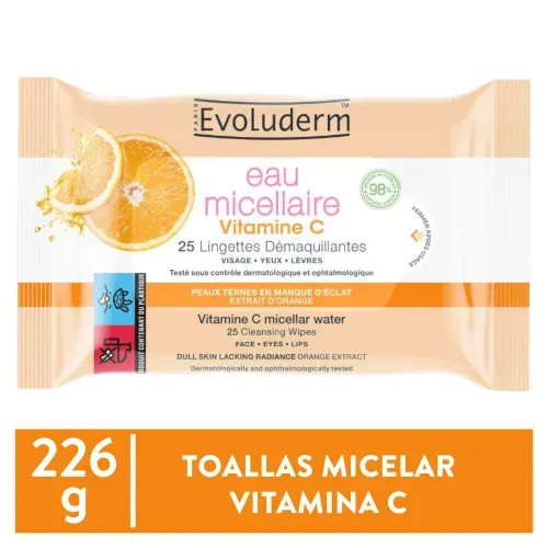 Toallas Micelar Vit c 226g