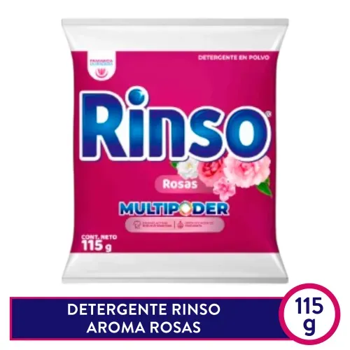 Det Polvo Rinso Rosas 115g