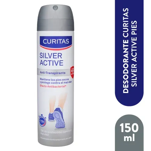 Spray Curitas Silver Active Pies 150ml