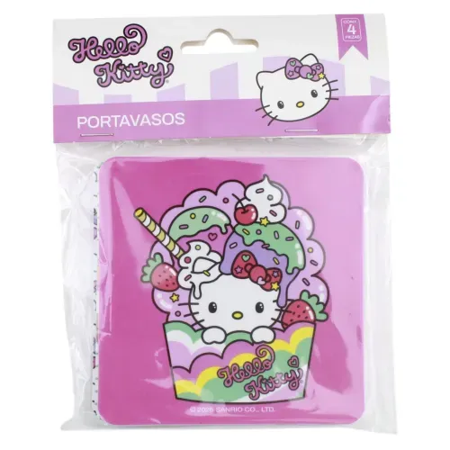 Portavasos Hello Kitty - 4 Pzas