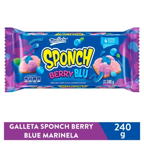 Galleta Marisela Sponch Berry Blu 240g