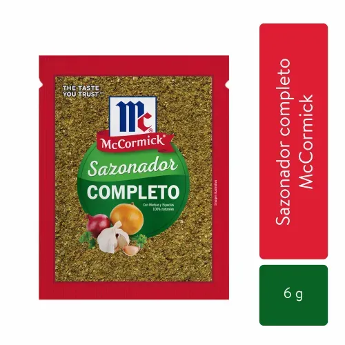 Sazonador McCormick Completo - 6 g