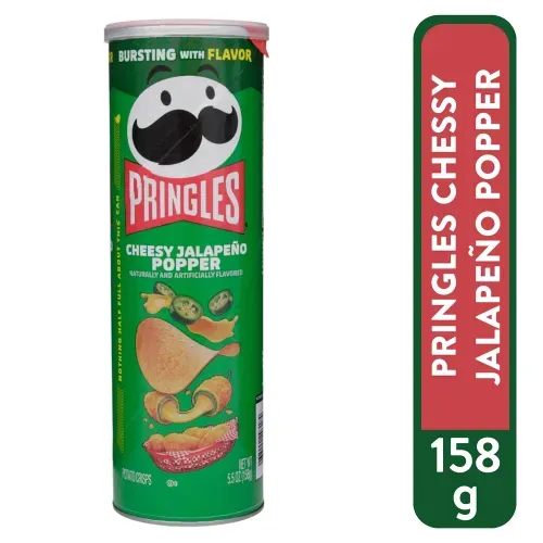 Papas Pringles Cheesy Jalapeño Popper - 158 g