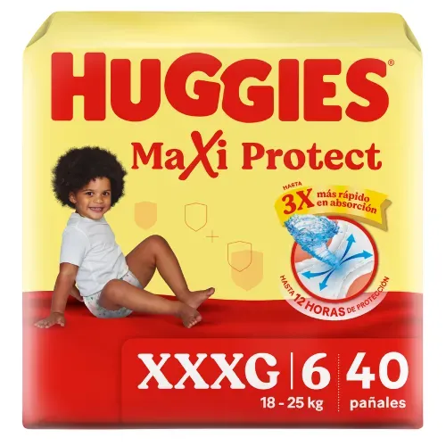 Pañales Huggies Maxi Protect Etapa 6/XXXG - 40 Unidades