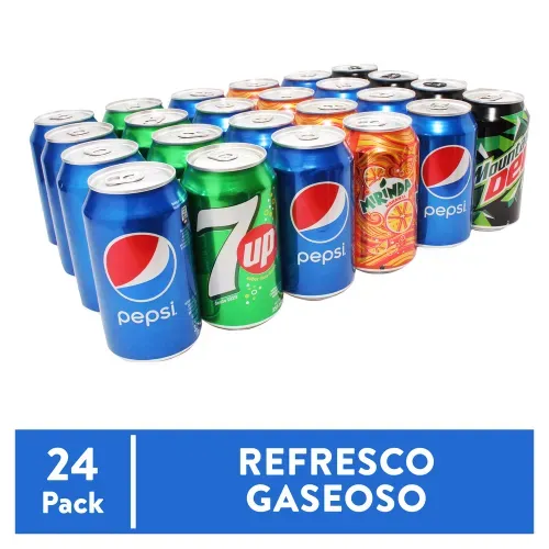 Gaseosa Pepsi Sabores Surtidos Lata 24 Pack 355 ml c/u - 8520 ml