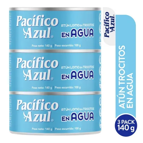Atún Pacífico Azul trocitos en agua 3 Pack - 420 g