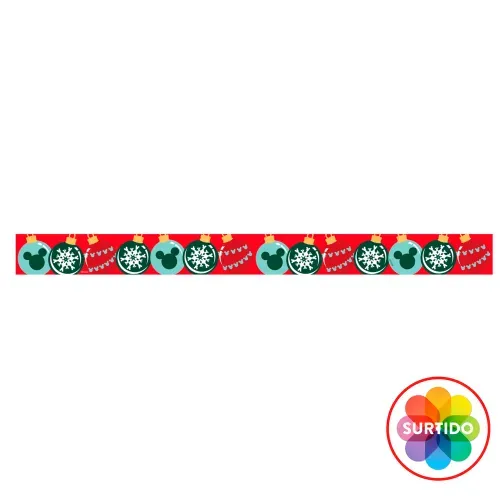 Listón Disney con alambre Navidad - 6.35 cm x 5 m