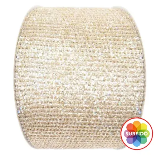 Listón Holiday Time decorativo para Navidad - 5.08 cm x 2.28 m