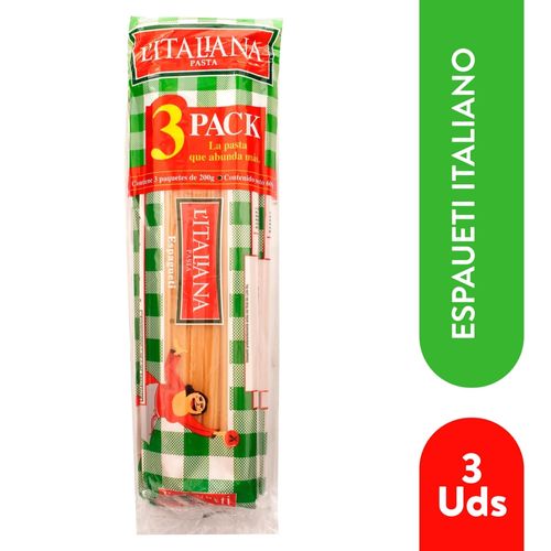 Pasta Larga Italiana Espguet 3pack 600g
