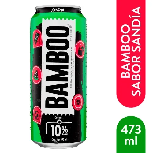 Bebida Bamboo Sandía 10.5% alcohol - 473 ml