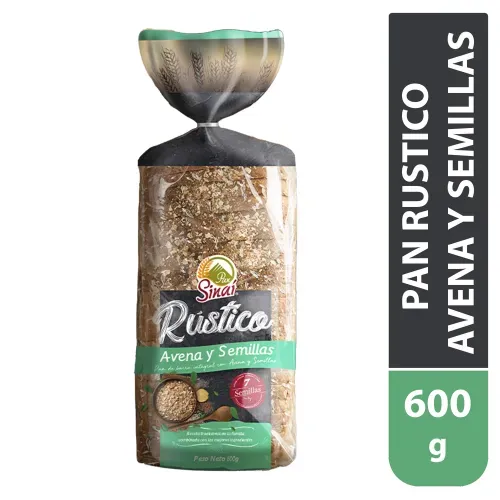 Pan Sinai  Rustico Avena y Semillas - 600 g