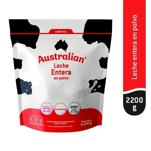 Leche Entera Australian en  Bolsa - 2200 g