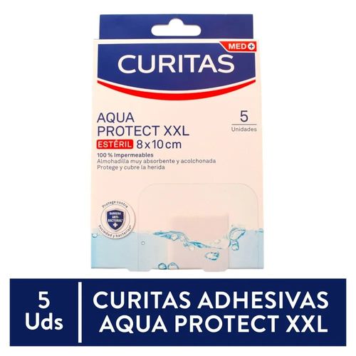 Curitas Agua Prote Impermeable Xxl 5u Unidad