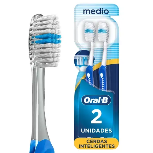 Cepillo Dientes Oral-B Indicator Cerdas Medias - 2 Uds