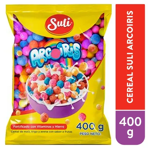Cereal Suli Arcoiris Sabor Fruta - 400 g.
