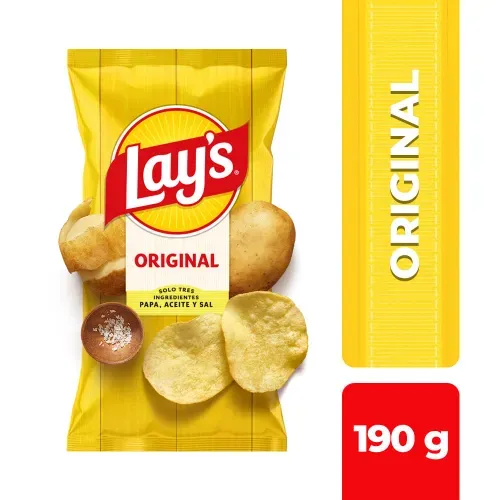 Snack Papas Fritas Lays Sal Original - 190 g