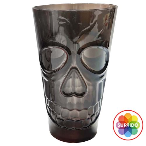 Vaso Way To Celebrate de plástico calavera Halloween