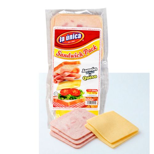 Combo La Única Jamon Pavo Y Queso - 397 g