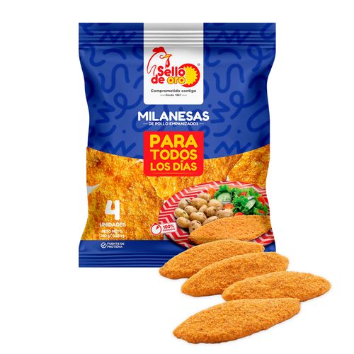 Milanesa Pollo Sello De Oro Empanizada - 380 g