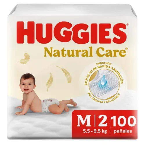 Panal Huggies Nat Care Giga m 100 Unidad