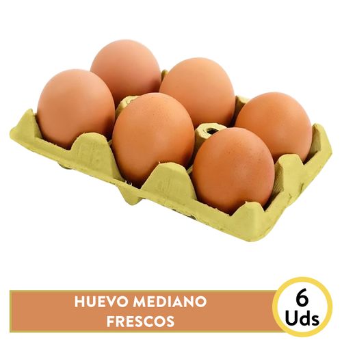 Huevo Mediano Fresco 6U