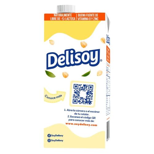 Bebida De Soya Delisoy Deslac Vai 1000ml