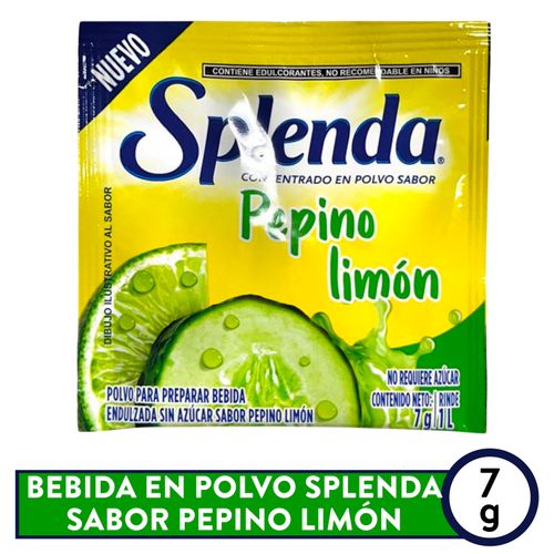 Splenda Pepino Limon Sobres 7 Gr