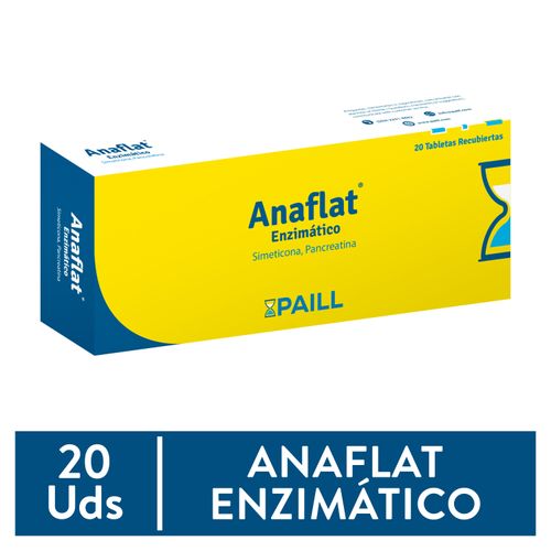 Anaflat Enzimatico 20 Tabletas Unidad